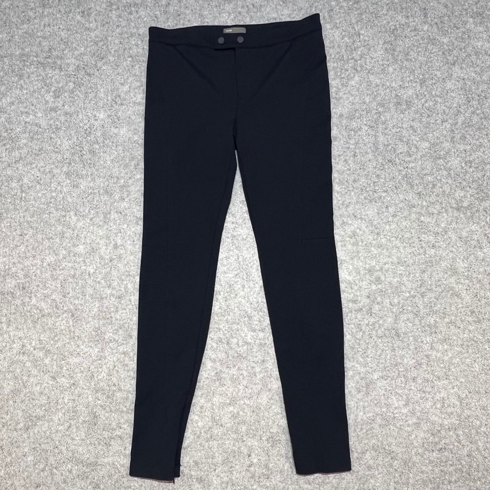 Vince Womens Navy Blue Stretch‎ Skinny Ankle Zip Trousers Pants Size 10 - Picture 3 of 9